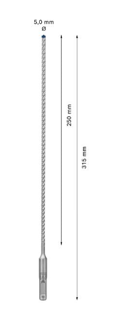 Wiertło Bosch EXPERT SDS Plus-7X - konstrukcja