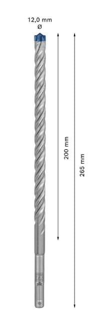Budowa wiertła EXPERT SDS plus-7X