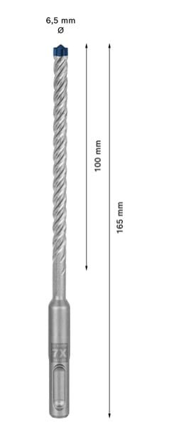 Wiertło EXPERT SDS Plus-7X - budowa