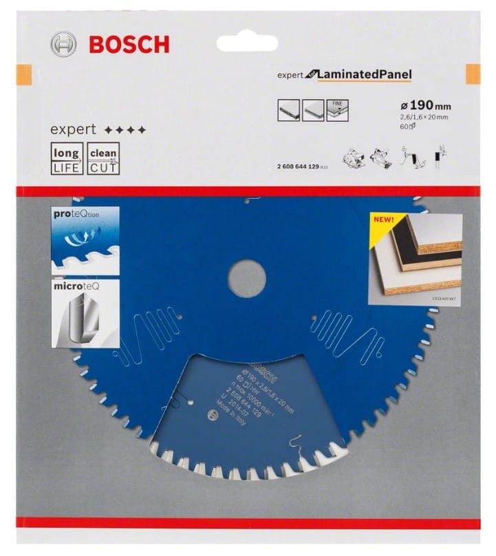 Bosch Expert for Laminated Panel - konstrukcja tarczy