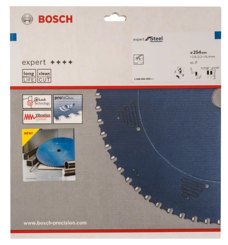 Tarcza Bosch Expert for Steel - widok boczny