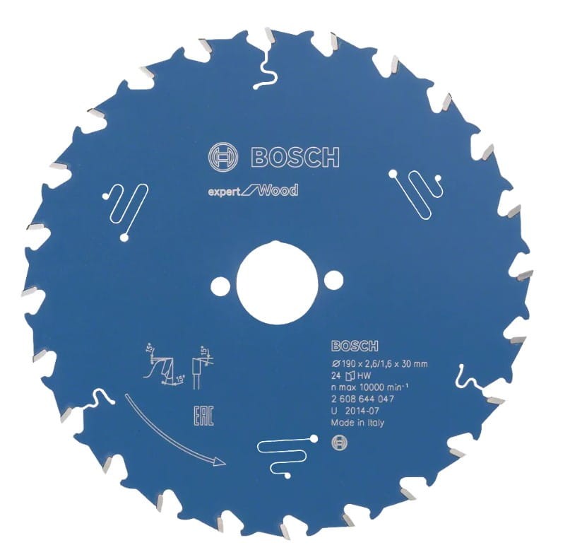 BOSCH Expert for Wood 190x30mm 24z