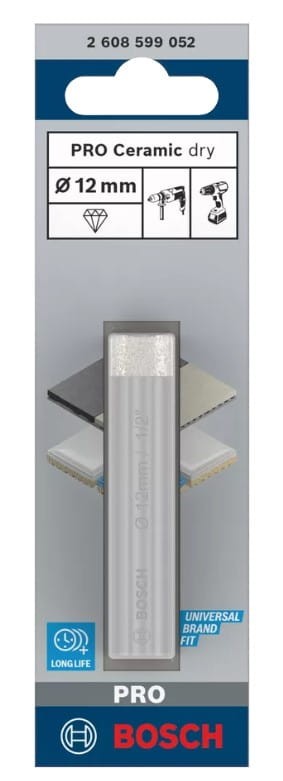 BOSCH Wiertło diamentowe Expert for Ceramic 12 mm - zastosowanie