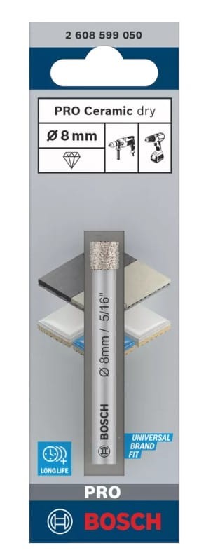 Wiertło diamentowe BOSCH Expert for Ceramic - konstrukcja