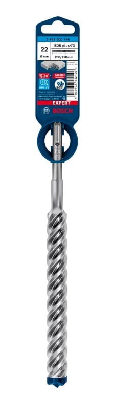Wiertło BOSCH EXPERT SDS PLUS-7X - konstrukcja głowicy