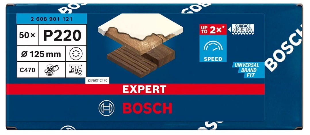 Papier ścierny BOSCH EXPERT C470 - zastosowanie