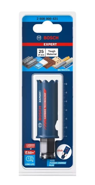 BOSCH Piła Otwornica Koronka EXPERT Tough Material 25 x 60 mm - widok narzędzia