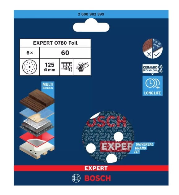 Bosch EXPERT Foil 125mm G60 - zbliżenie