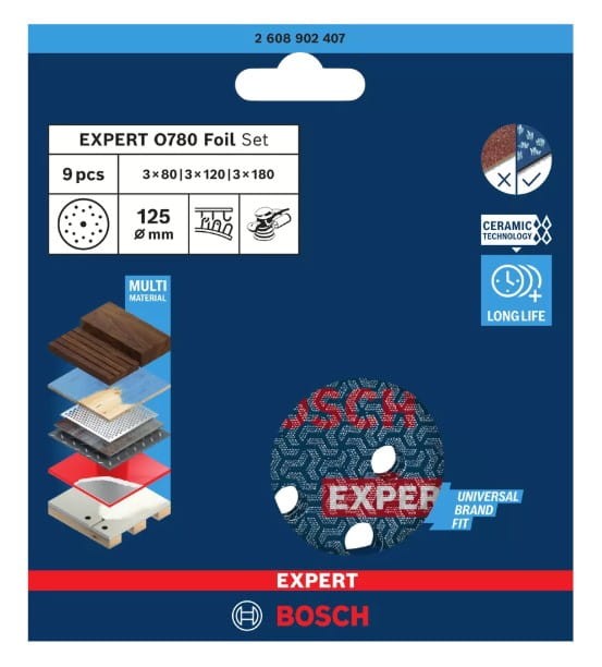 BOSCH TARCZA FOLIA ŚCIERNA EXPERT Foil 125mm - zastosowanie
