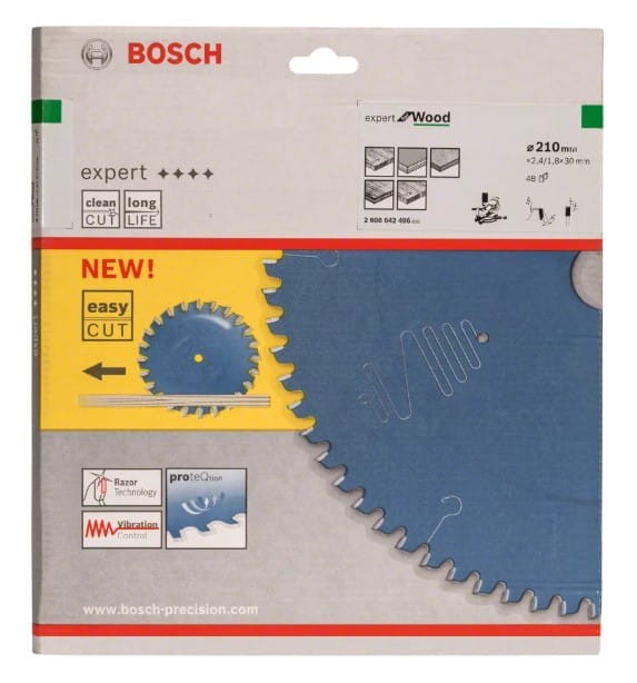 BOSCH TARCZA PIŁA WIDIOWA Expert for Wood 210 x 30mm 48z Drewno
