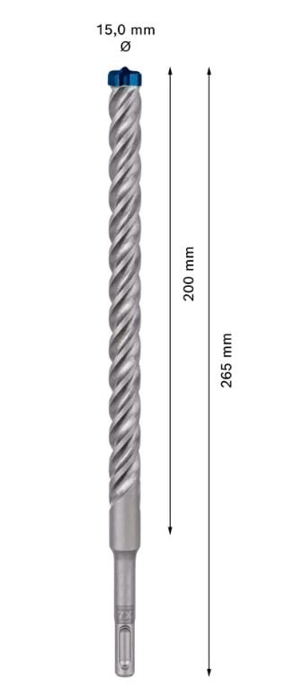 Budowa głowicy wiertła EXPERT SDS plus-7X