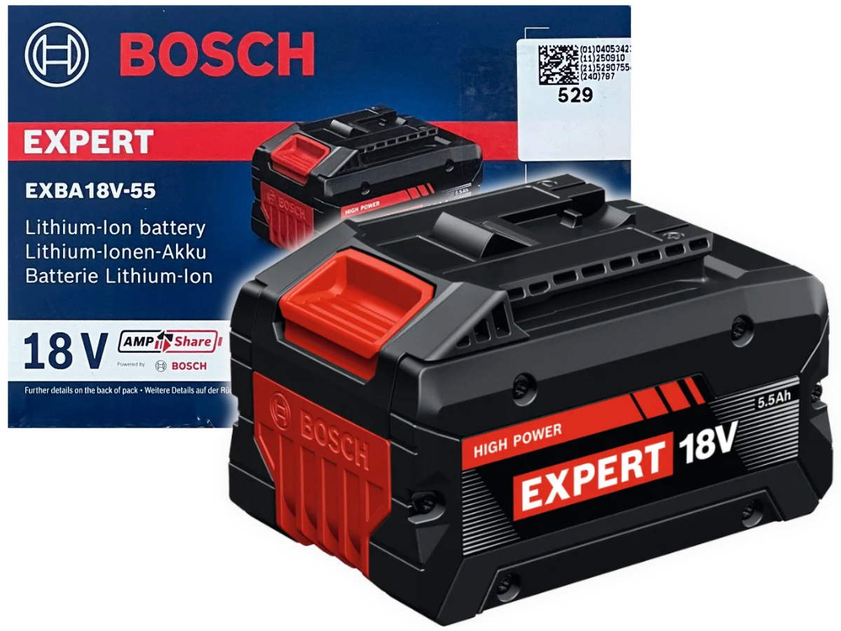 BOSCH Akumulator EXPERT 18V 5,5 Ah, EXBA18V-55