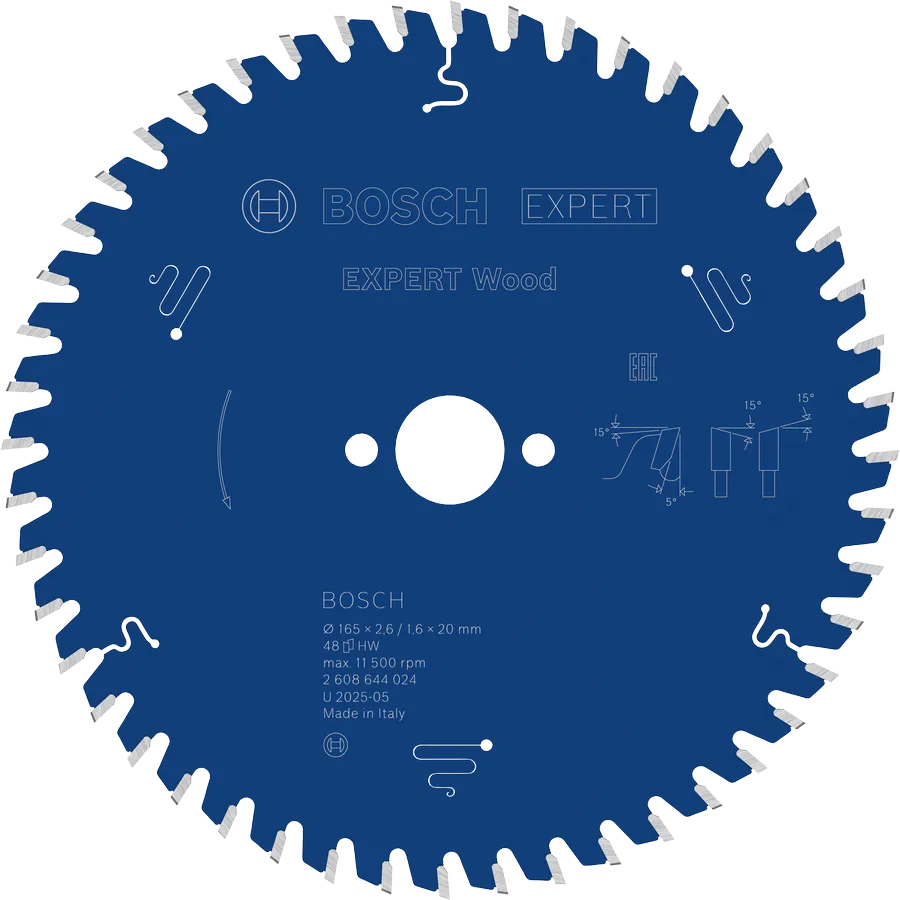 Tarcza pilarska Bosch Expert for Wood 165x20 mm 48z