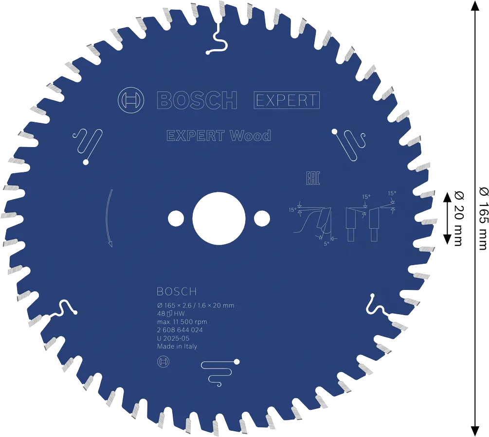 Bosch Expert for Wood - zastosowanie