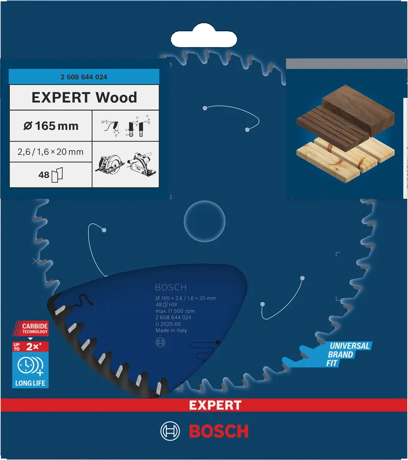Bosch Expert for Wood - budowa tarczy