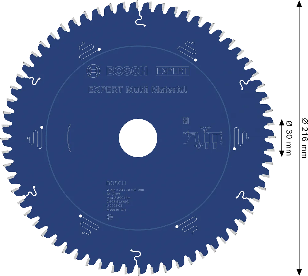 Bosch EXPERT Multi Material - stan opakowania oryginalne