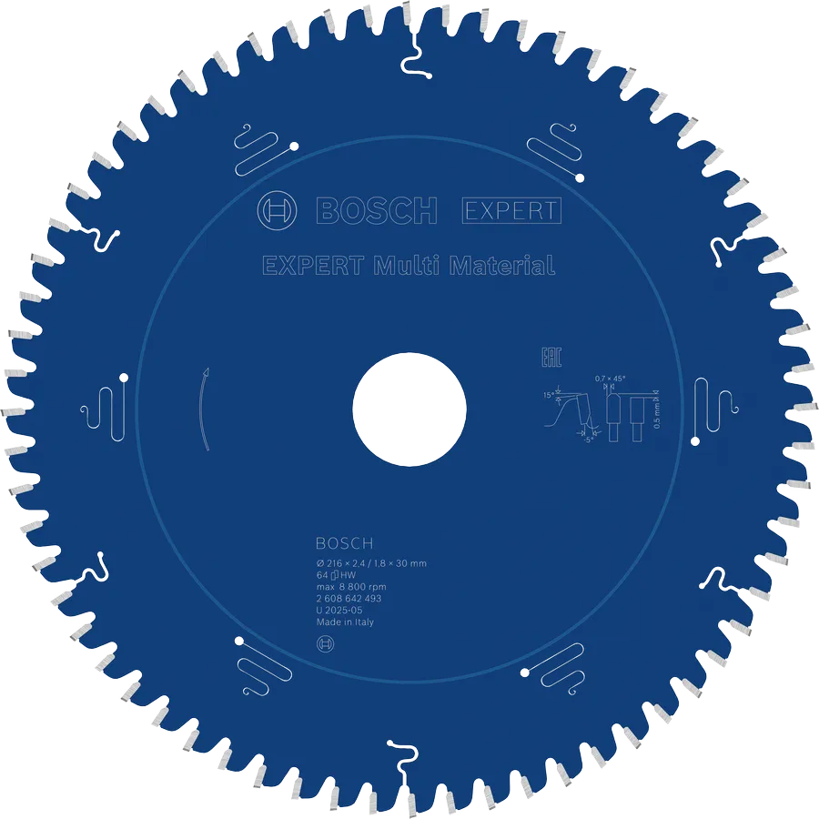 Bosch EXPERT Multi Material 216x30mm 64z