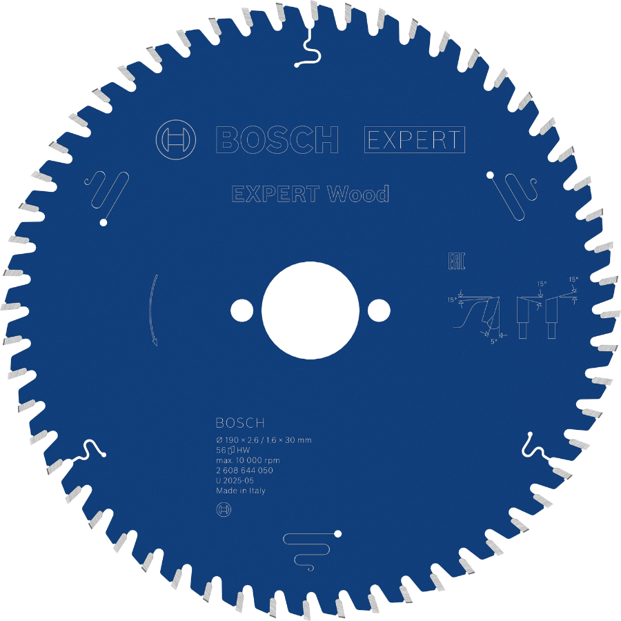 Tarcza pilarska BOSCH Expert for Wood 190mm 56z