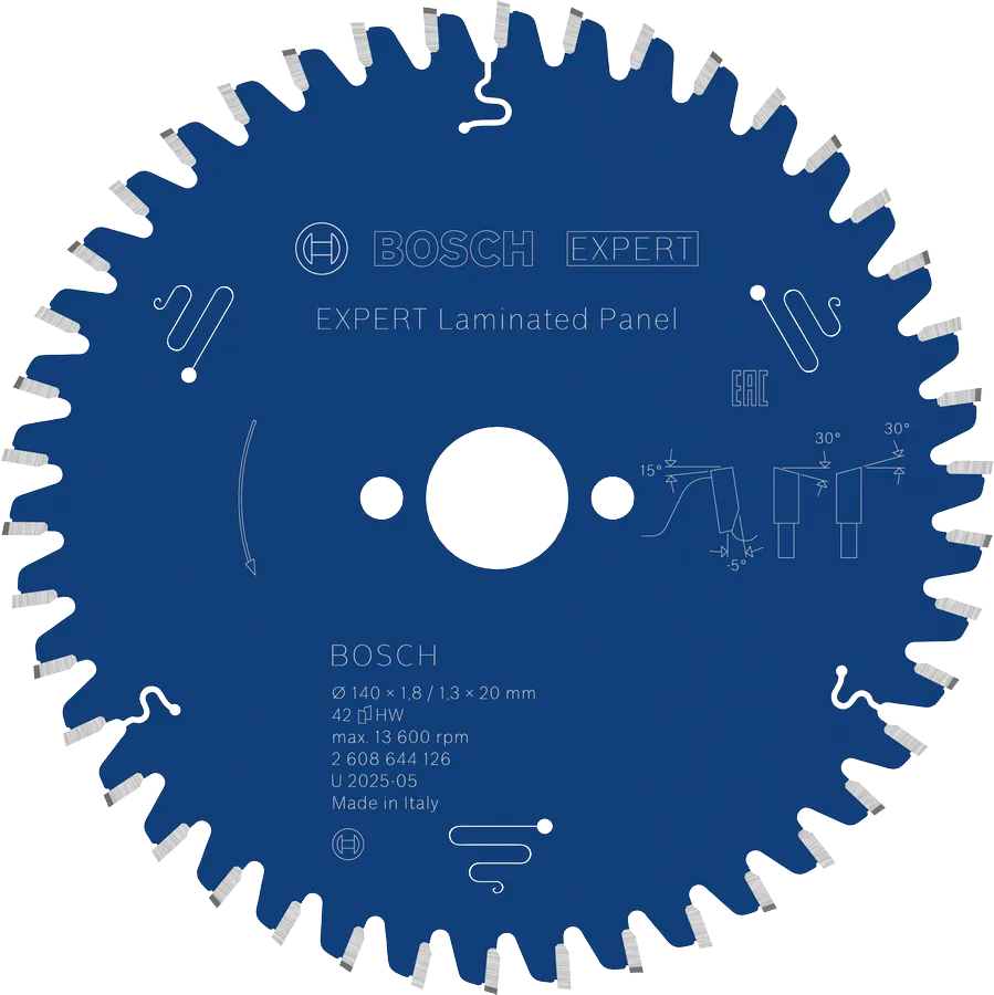 BOSCH TARCZA PILARSKA Expert for Laminated Panel 140x20 42z