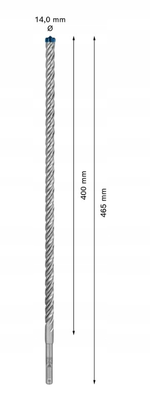 BOSCH WIERTŁO SDS PLUS-7X EXPERT 14 x 400/465 - konstrukcja