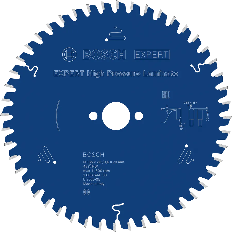 BOSCH Tarcza EXPERT for High Pressure Laminate 165 mm