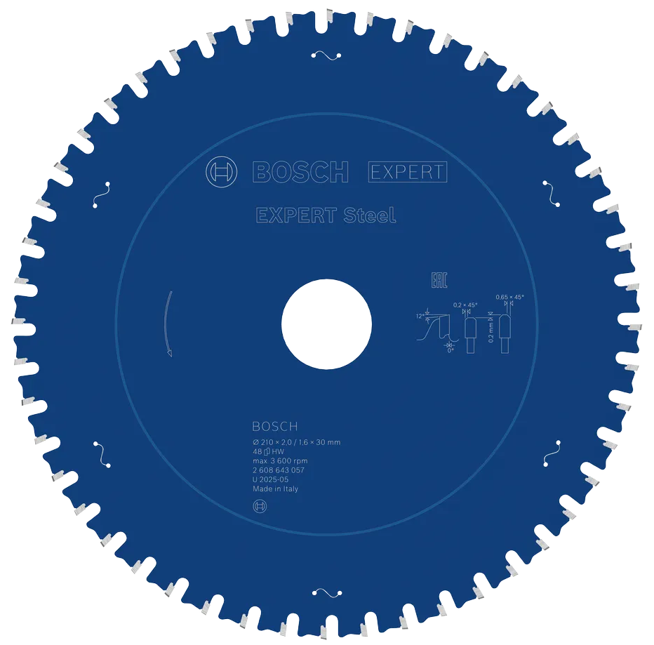 BOSCH Tarcza pilarska EXPERT do metalu 210mm 48 zębów