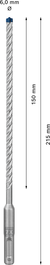 Wiertło Bosch EXPERT SDS plus-7X - widok głowicy
