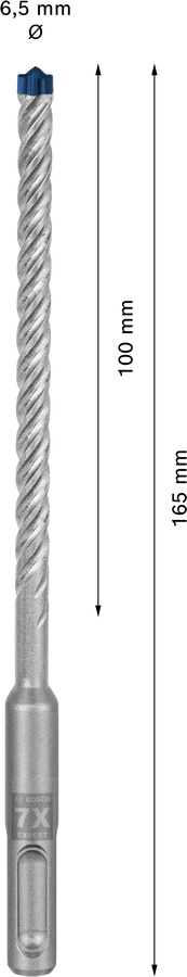 Wiertło Bosch EXPERT SDS plus-7X - widok głowicy