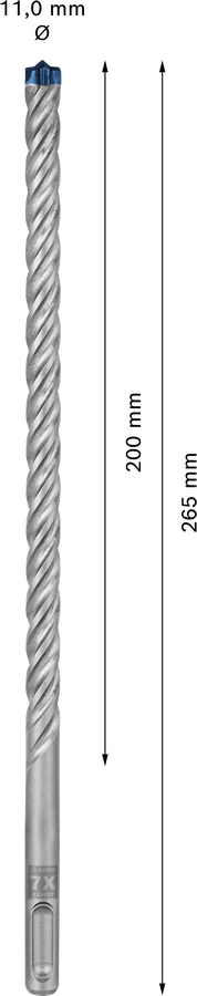 Wiertło Bosch EXPERT SDS plus-7X - widok konstrukcji