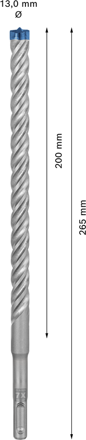 Konstrukcja wiertła EXPERT SDS plus-7X