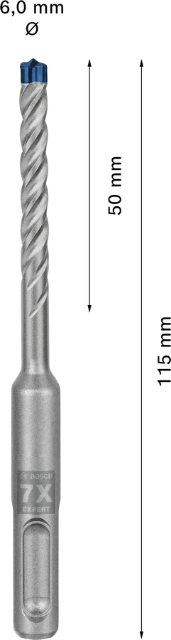 Wiertło Bosch EXPERT SDS plus-7X - zastosowanie