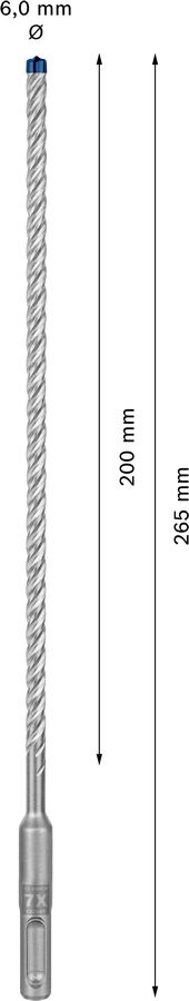 Wiertło Bosch EXPERT SDS plus-7X - widok głowicy