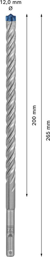 Wiertło EXPERT SDS plus-7X - zastosowanie