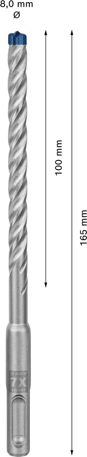 Głowica węglikowa wiertła Bosch EXPERT SDS plus-7X