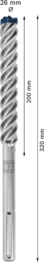 Głowica wiertła EXPERT SDS max-8X