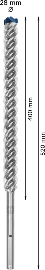 Wiertło EXPERT SDS max-8X - zbliżenie głowicy