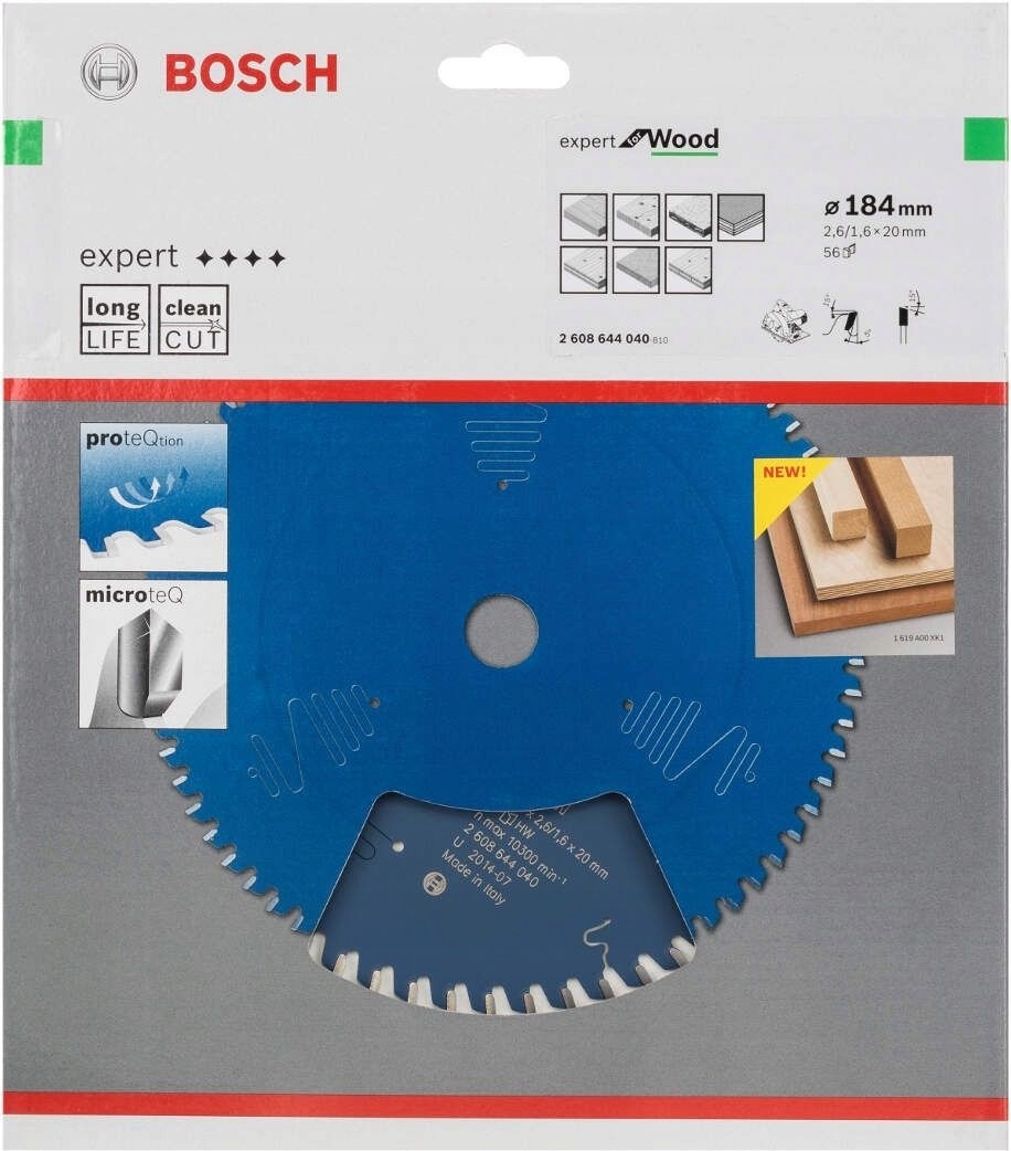 BOSCH EXPERT for Wood 184x20 56T