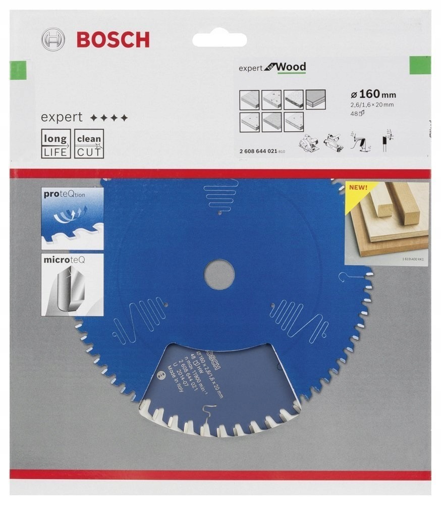 Tarcza pilarska Bosch Expert for Wood - widok zębów