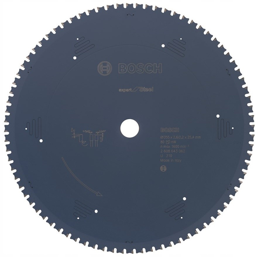 Tarcza piła widiowa BOSCH Expert for Steel 355mm 80 zębów