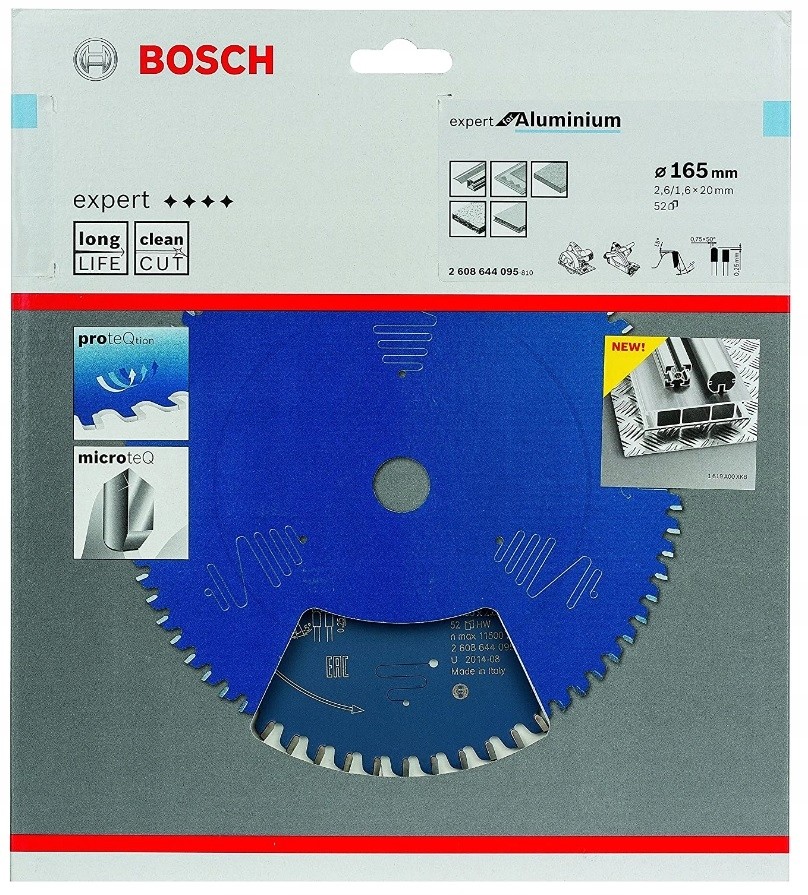 Zastosowanie tarczy Bosch Expert for Aluminium